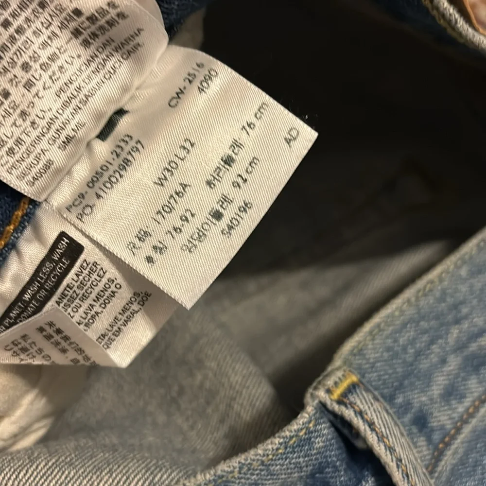 NWOT Men’s LEVI’S 501 Original Jeans In Medium Indigo, Size 30x32